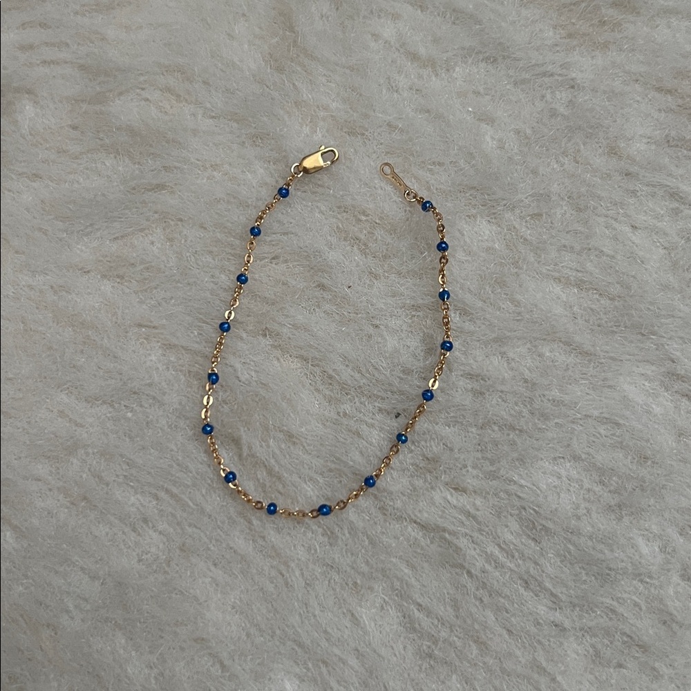 Cuffed by Nano blue daisy bracelet